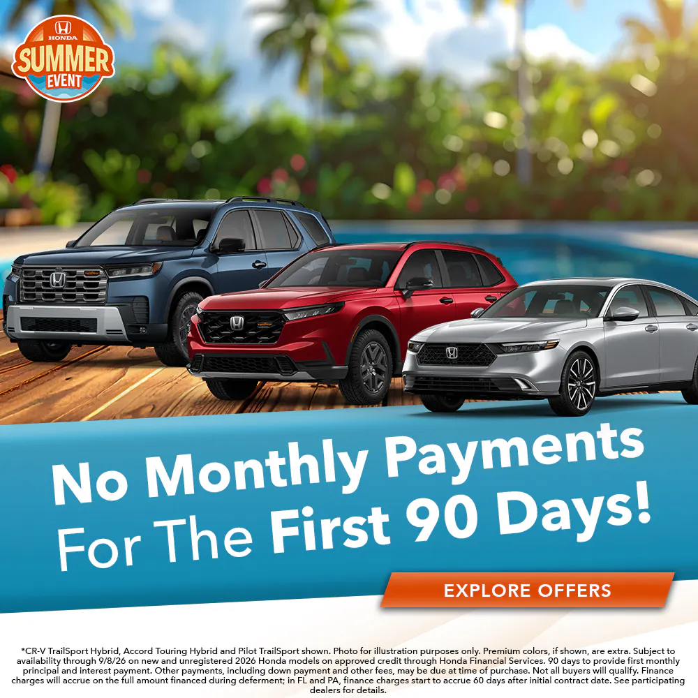 No Monthly Payments For The First 90 Days! | Joyce Koons Honda