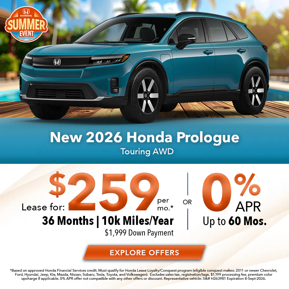 New 2026 Honda Prologue Touring AWD | Joyce Koons Honda