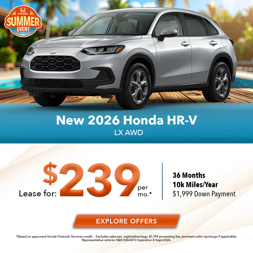 New 2026 Honda HR-V LX AWD | Joyce Koons Honda