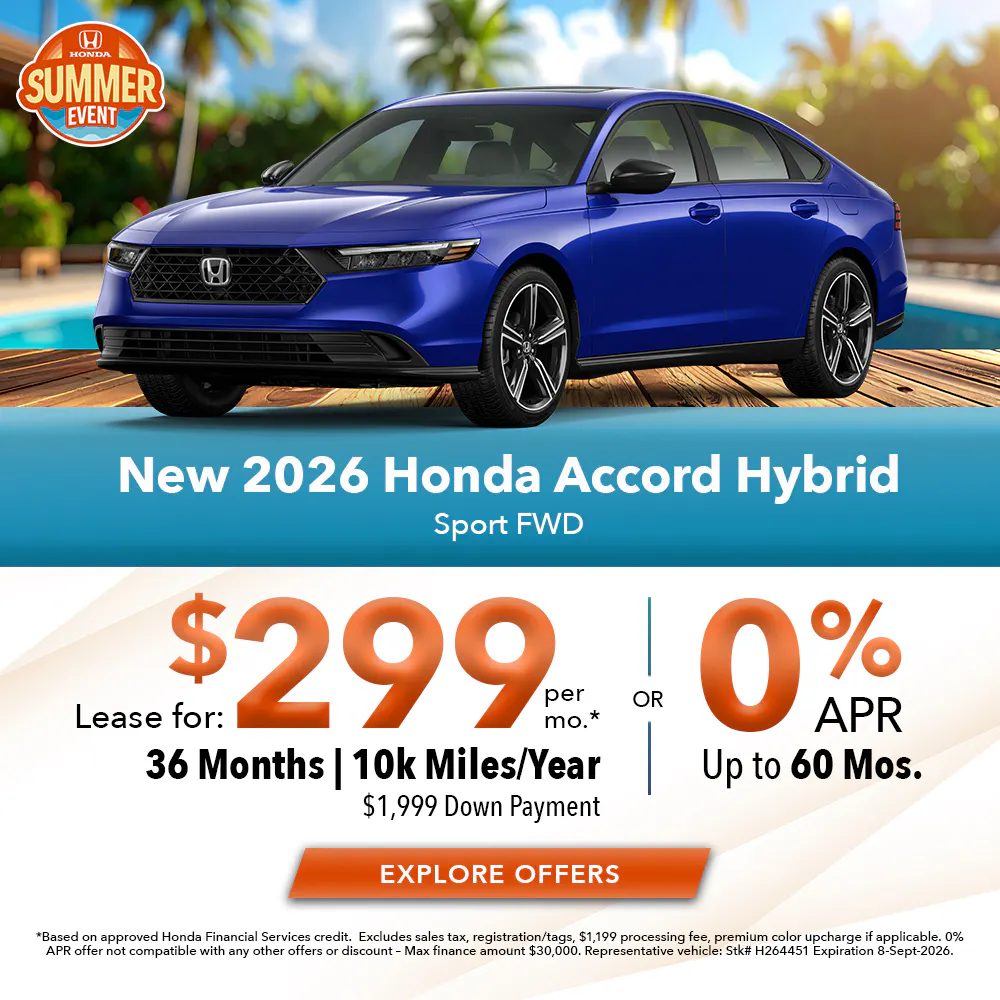 New 2026 Honda Accord Hybrid Sport FWD | Joyce Koons Honda