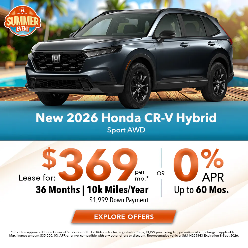 New 2026 Honda CR-V Hybrid Sport AWD | Joyce Koons Honda