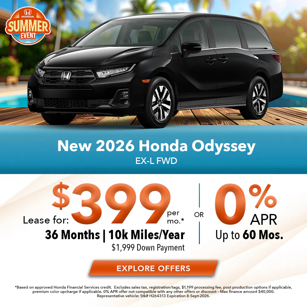 New 2026 Honda Odyssey EX-L FWD | Joyce Koons Honda