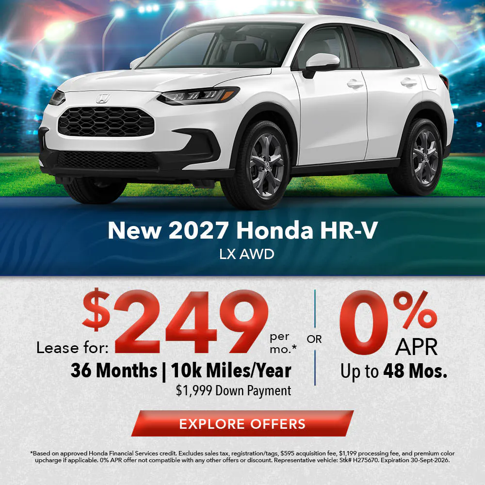 New 2027 Honda HR-V LX AWD | Joyce Koons Honda