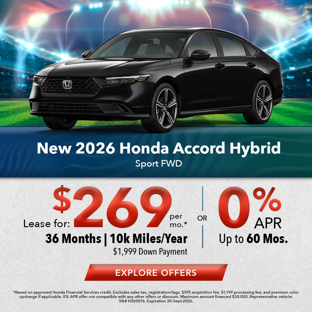 New 2026 Honda Accord Hybrid Sport FWD | Joyce Koons Honda