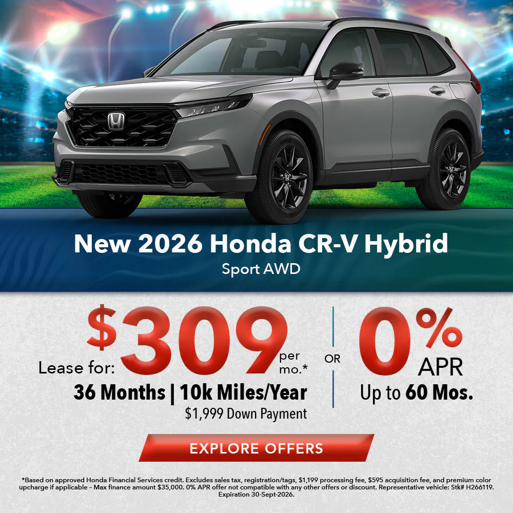 New 2026 Honda CR-V Hybrid Sport AWD | Joyce Koons Honda