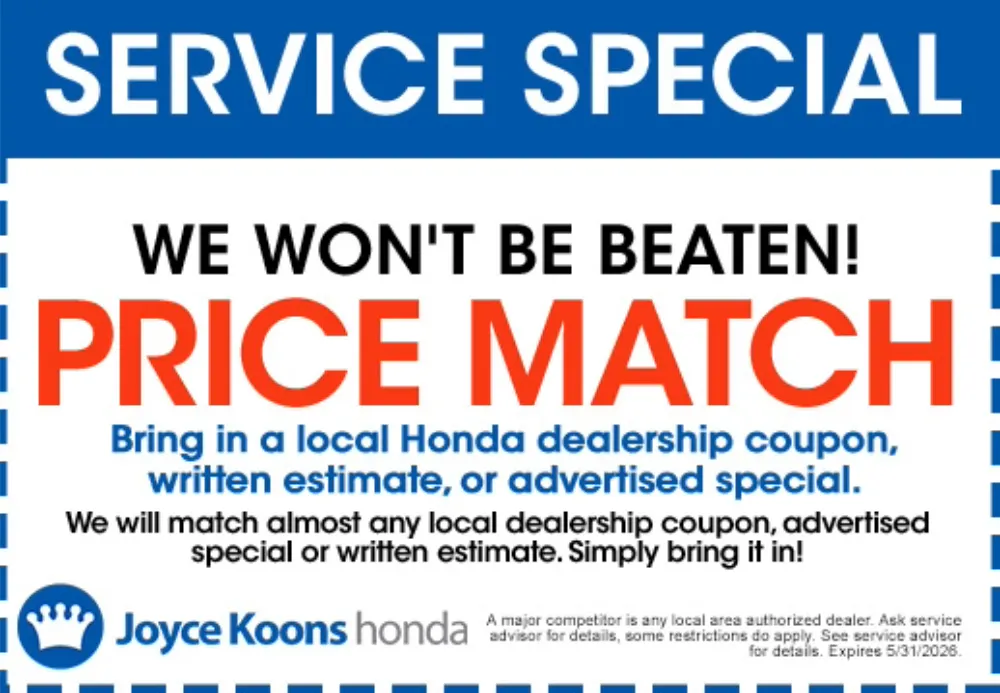 Price Match | Joyce Koons Honda