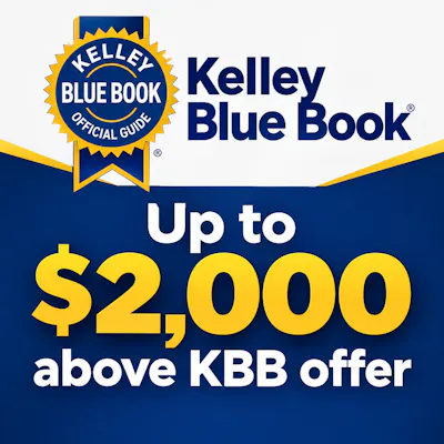 Up to $2,000 above KBB offer