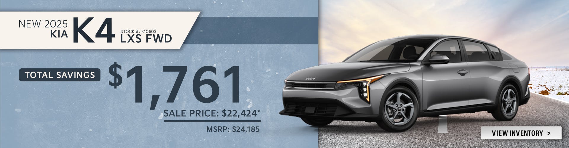 New 2025 Kia K4 LXS FWD