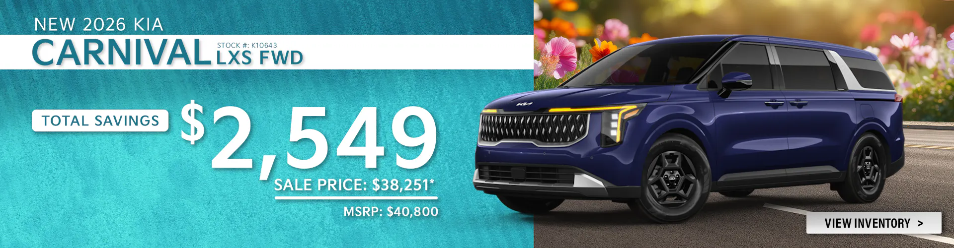 New 2026 Kia Carnival LXS FWD