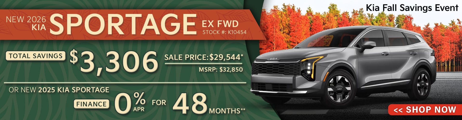 New 2026 Kia Sportage EX FWD OR New 2025 Kia Sportage