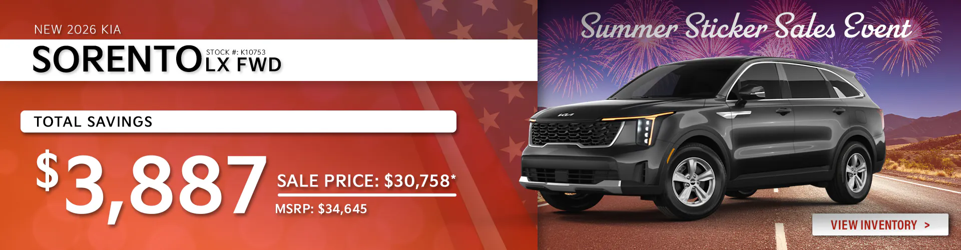 New 2026 Kia Sorento LX FWD