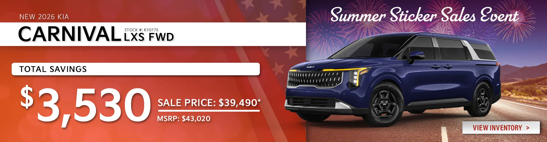 New 2026 Kia Carnival LXS FWD