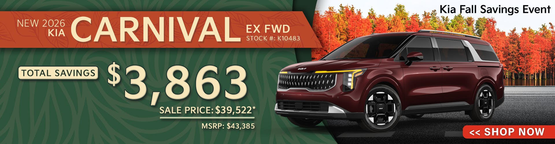 New 2026 Kia Carnival  EX FWD