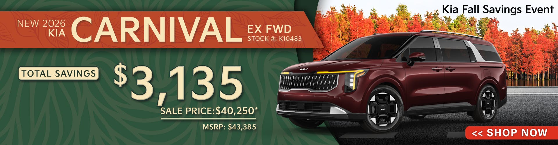 New 2026 Kia Carnival  EX FWD