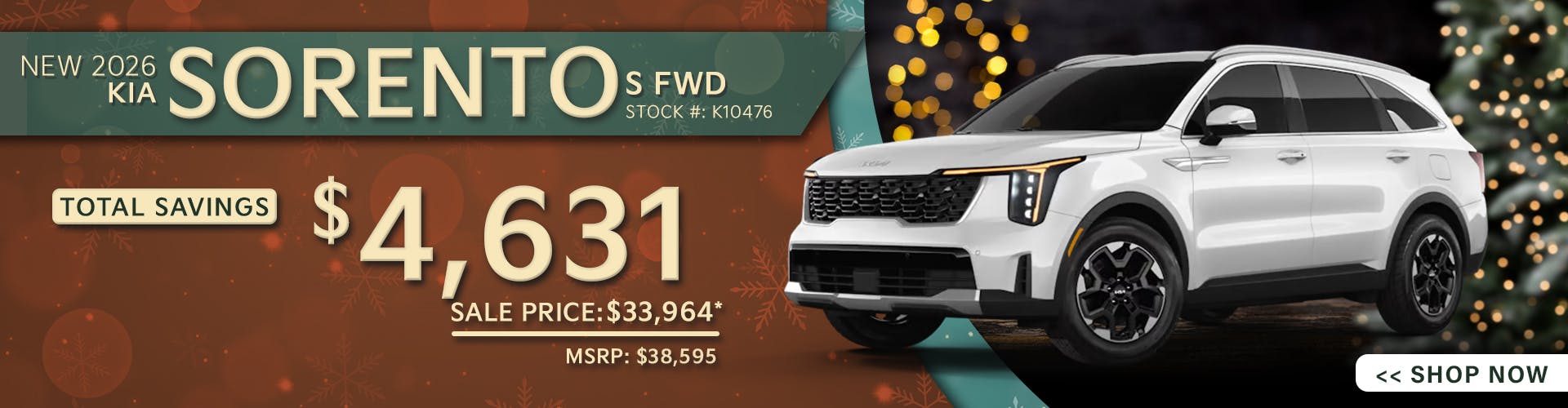 New 2026 Kia Sorento S FWD