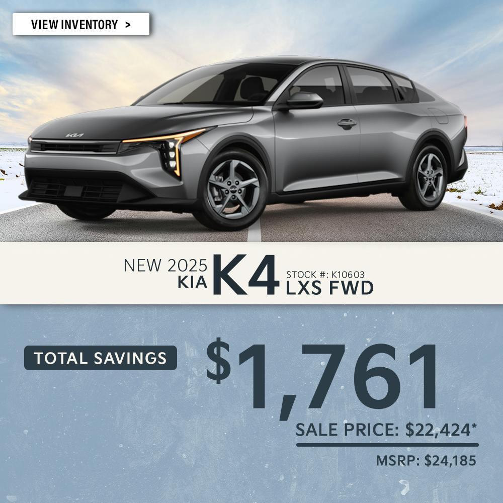New 2025 Kia K4 LXS FWD