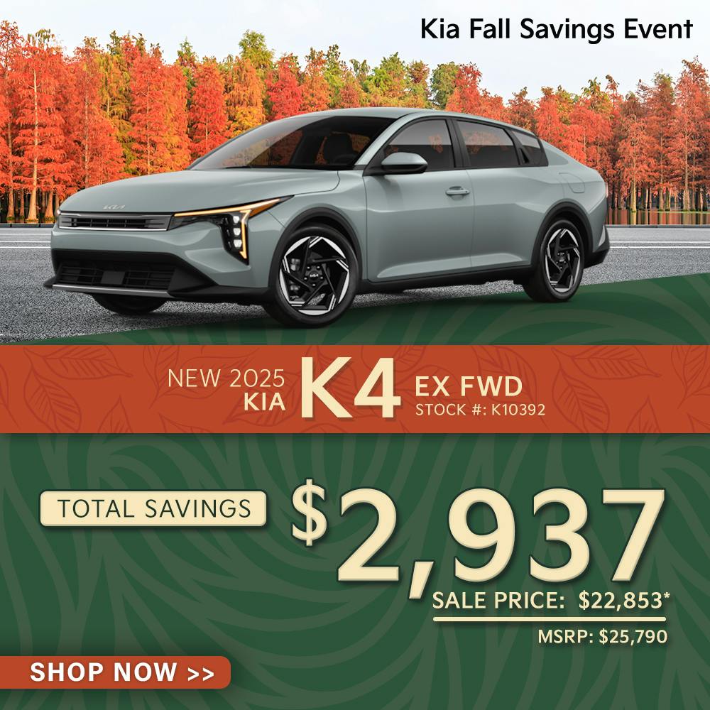 New 2025 Kia K4 EX FWD