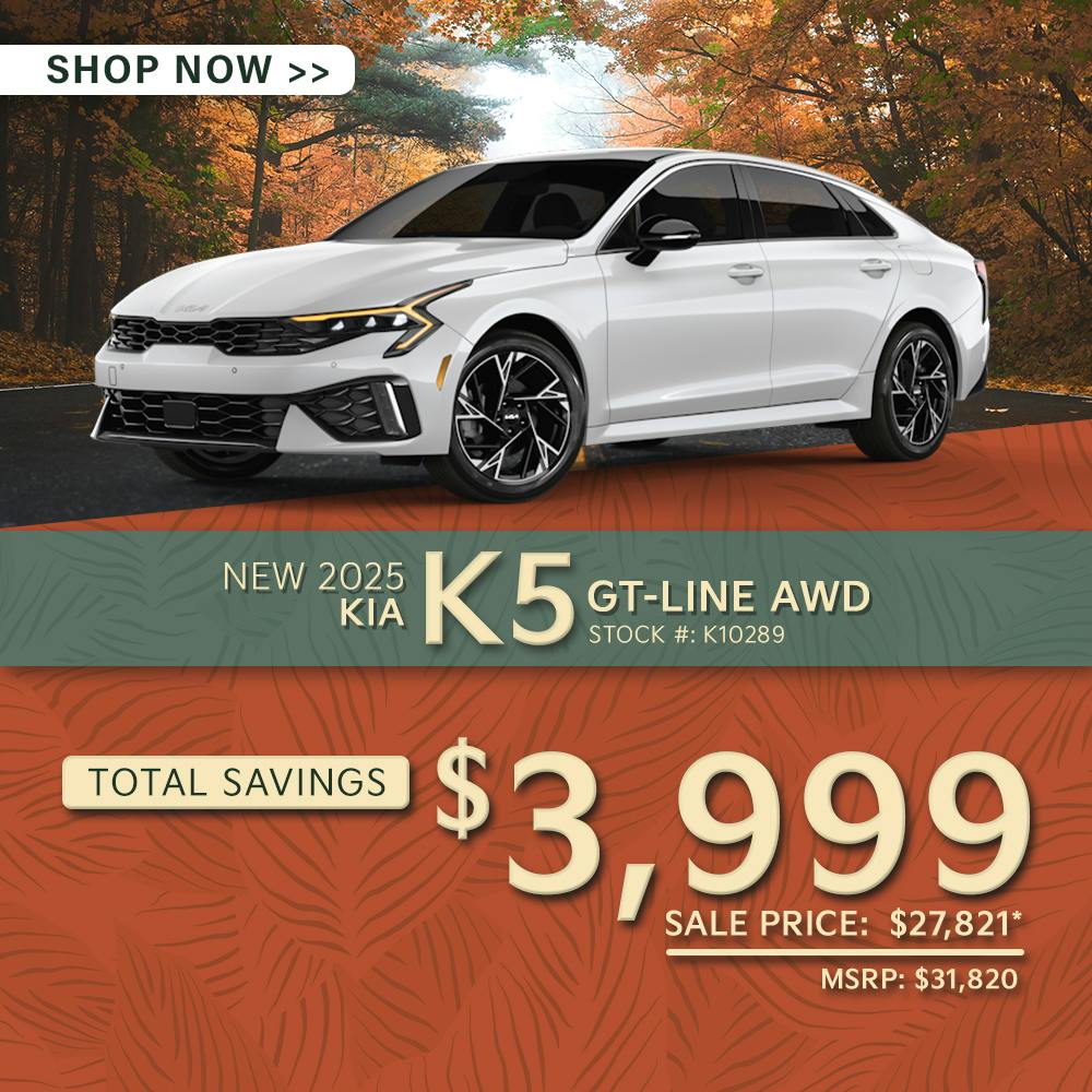 New 2025 Kia K5 GT-Line AWD