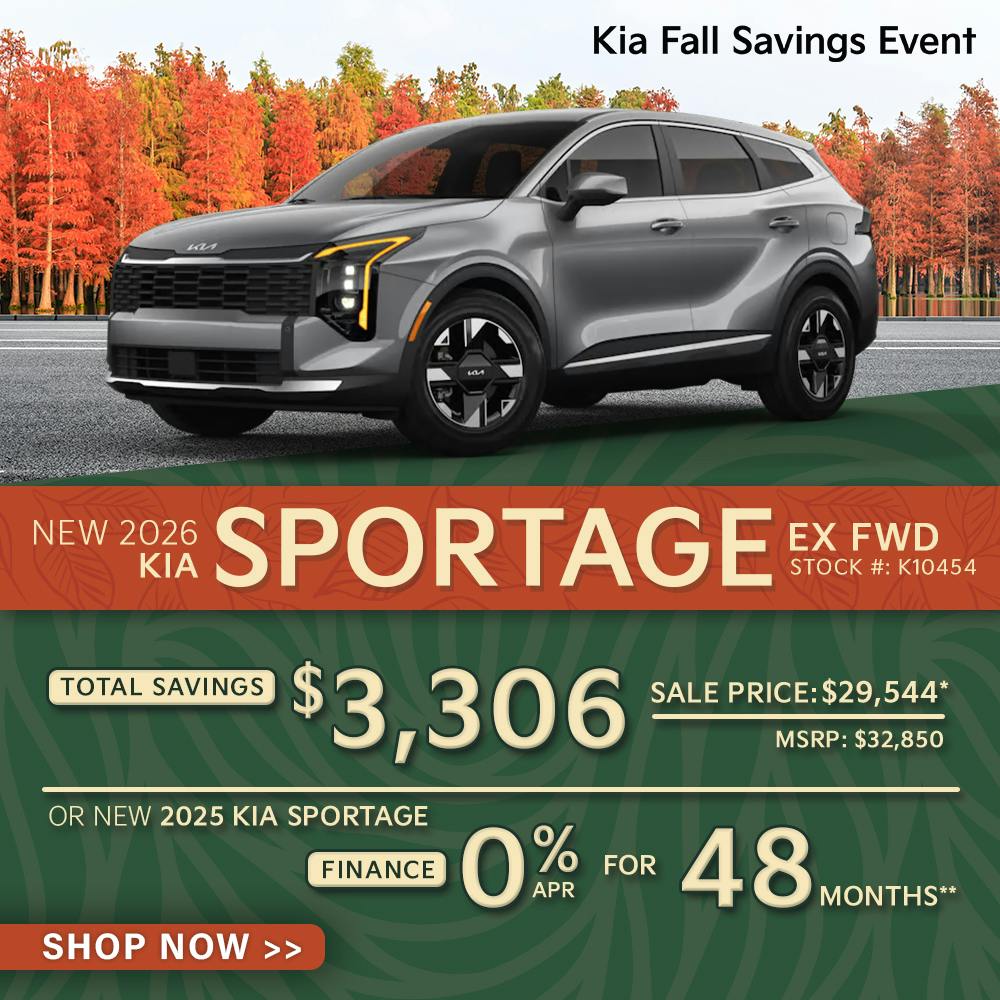 New 2026 Kia Sportage EX FWD OR New 2025 Kia Sportage