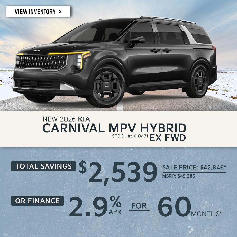 New 2026 Kia Carnival MPV Hybrid EX FWD