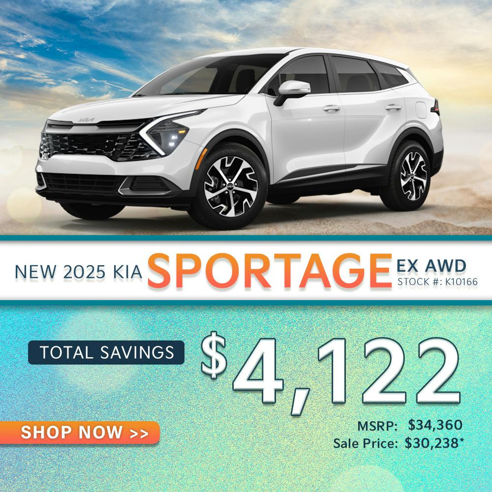 New 2025 Kia Sportage EX AWD – Save $4,122