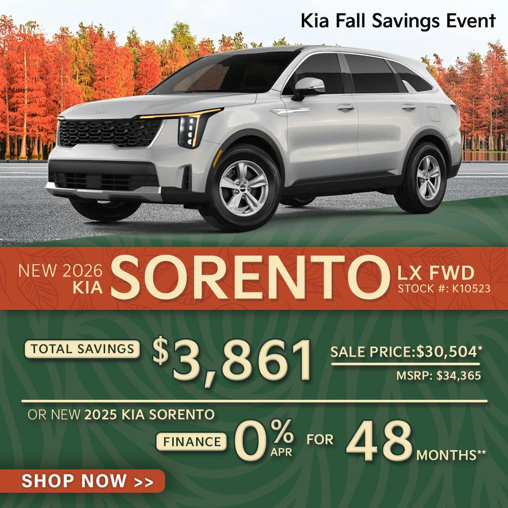 New 2026 Kia Sorento LX FWD OR New 2025 Kia Sorento