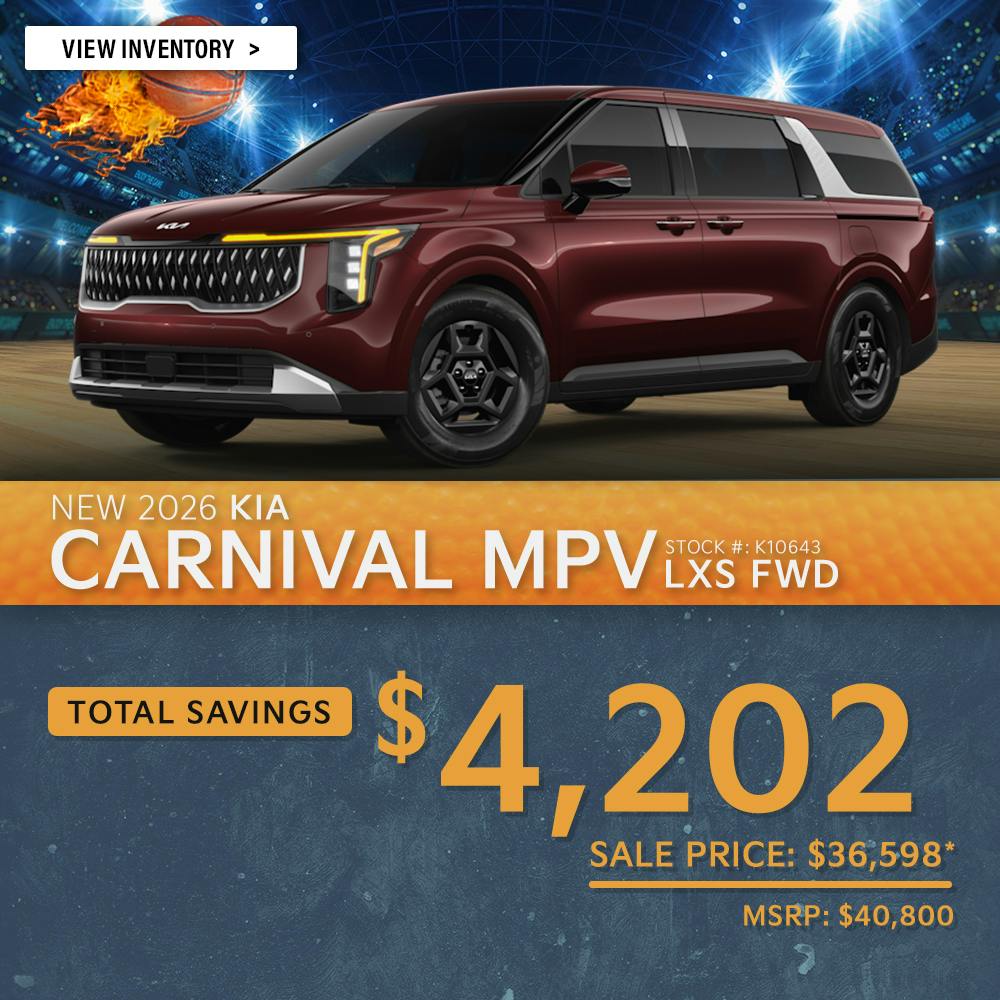 New 2026 Kia Carnival MPV LXS FWD
