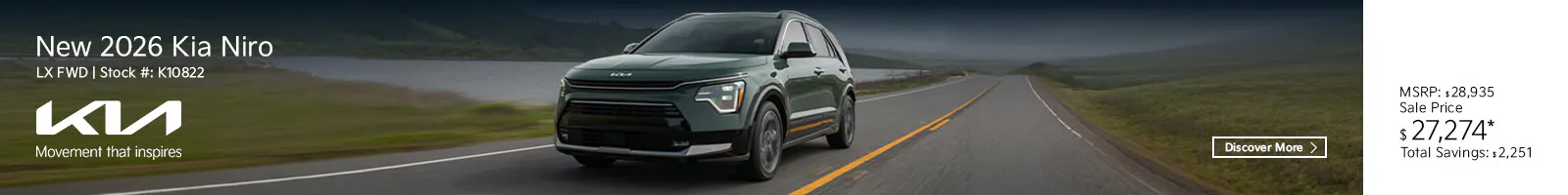 New 2026 Kia Niro LX FWD