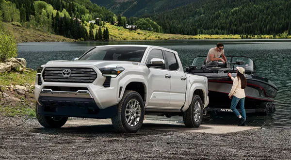 Toyota Tacoma Towing a Boat