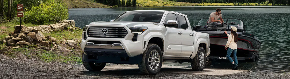 Toyota Tacoma Towing a Boat