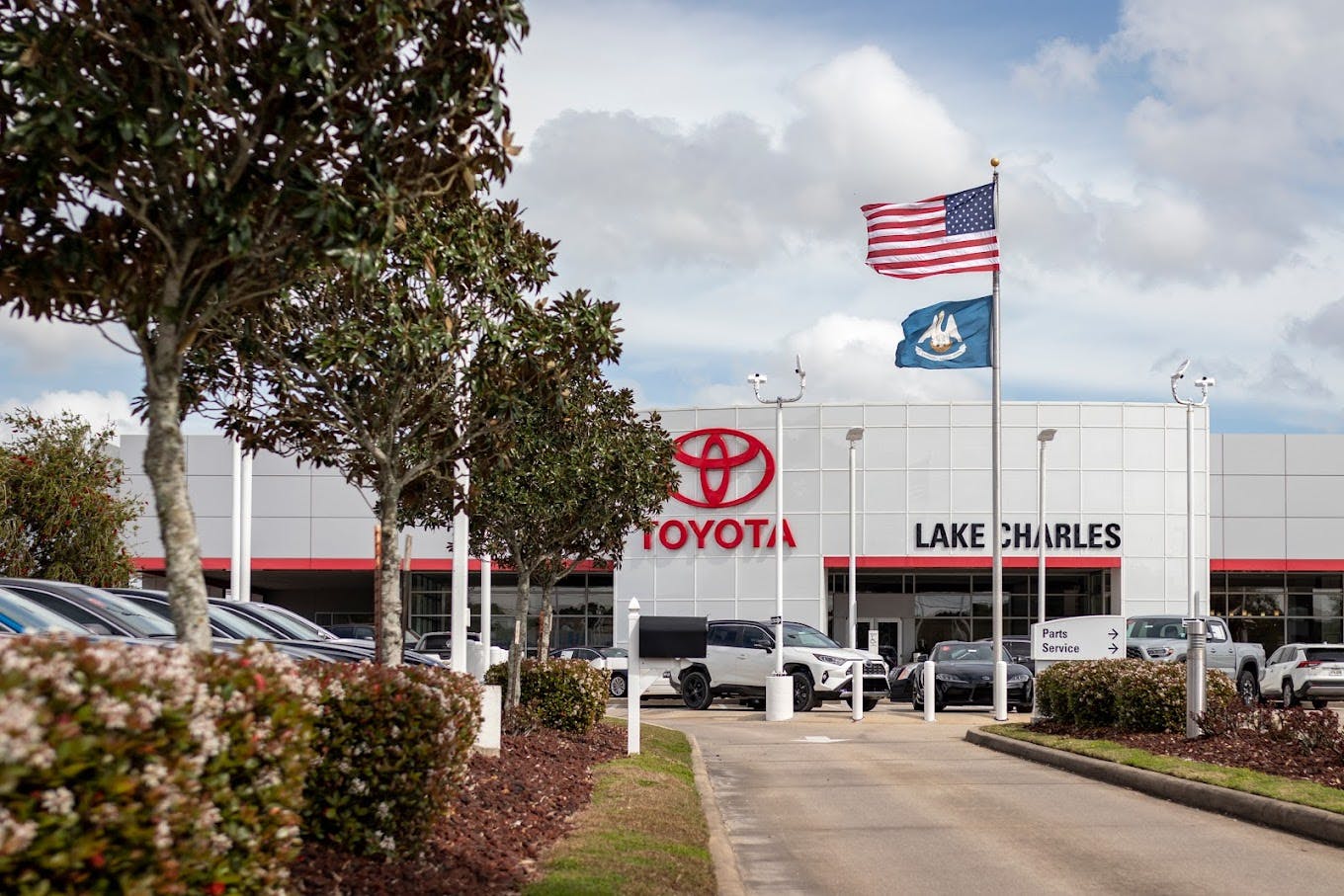 the front of Lake Charles Toyota