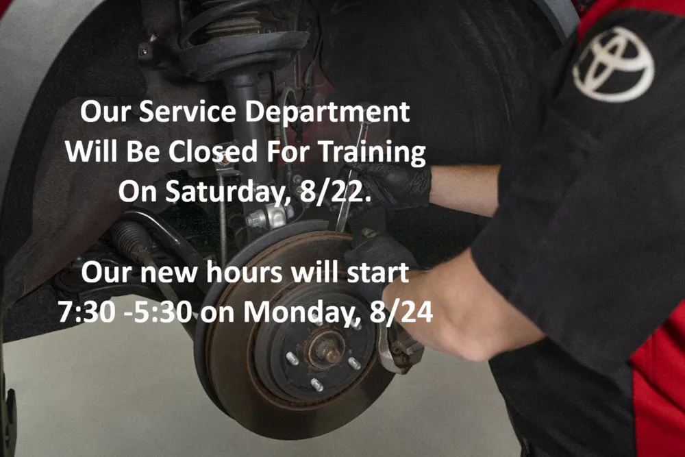 Service Hours and Training Update
