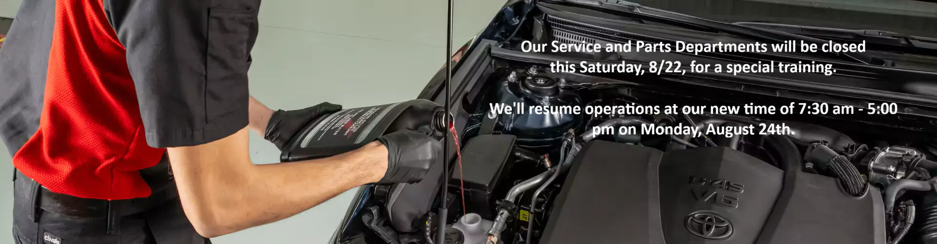 Service Hours and Training Update
