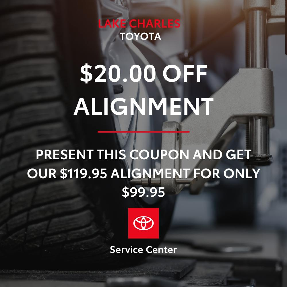 $20.00 Off Alignment | Lake Charles Toyota