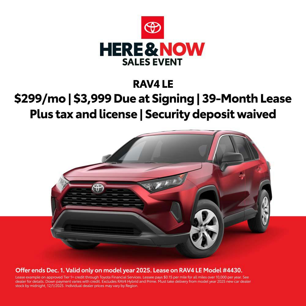 November 2025 SoCal RAV4 Lease