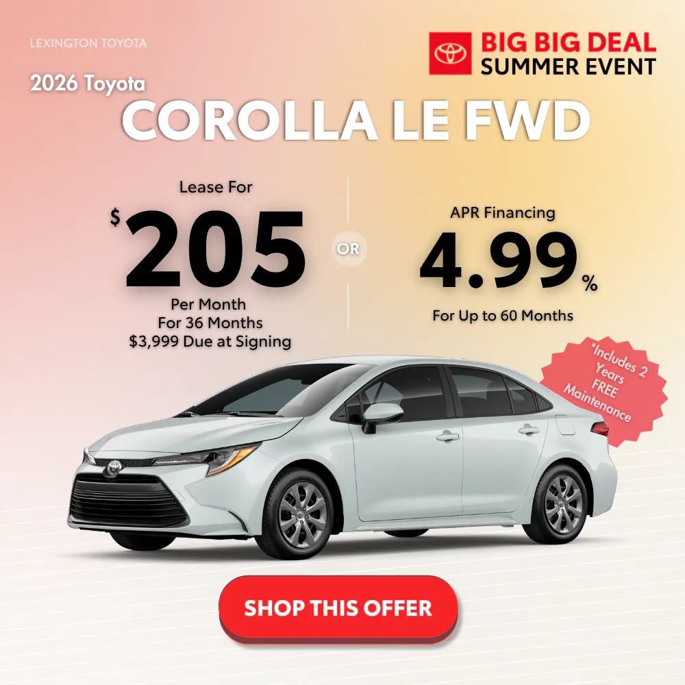 2026 COROLLA SPECIAL | Lexington Toyota