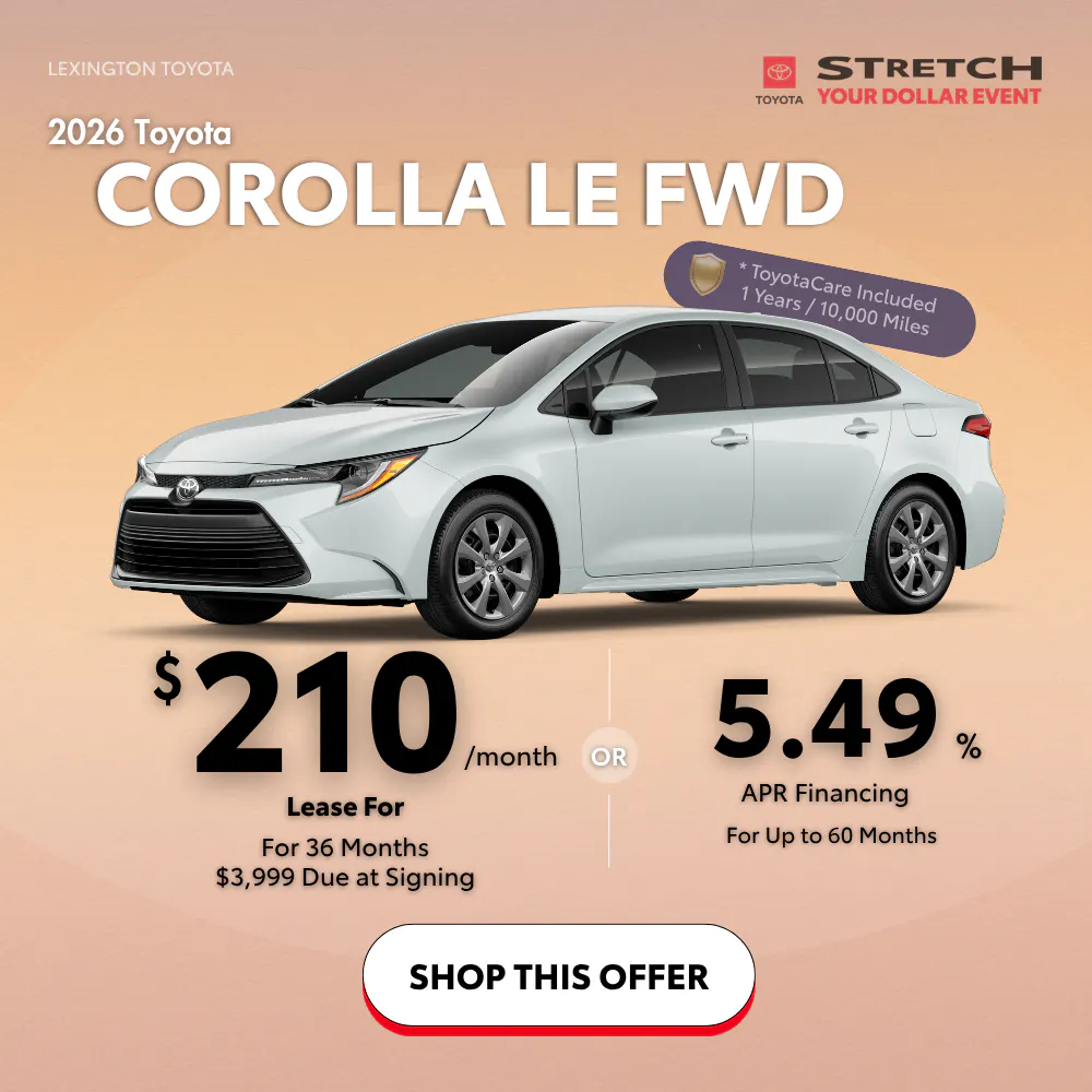 New 2026 Toyota Corolla LE FWD | Lexington Toyota