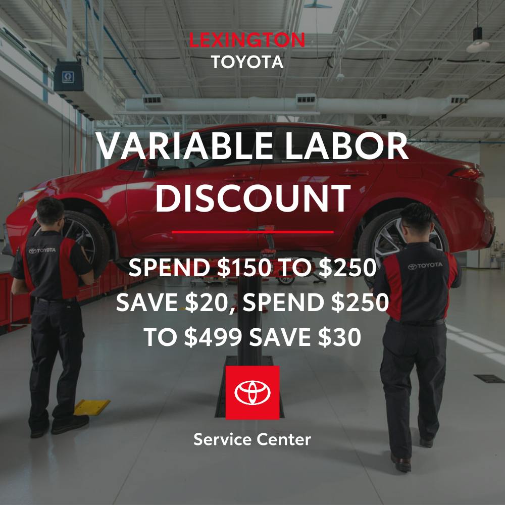 Variable Labor Discount | Lexington Toyota
