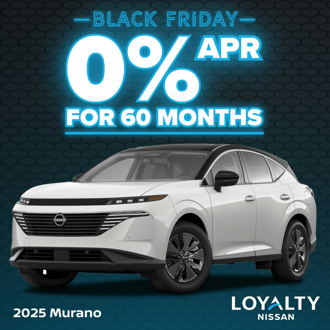 November Offers – 0% APR For 60 Months On 2025 Nissan Murano | Loyalty Nissan