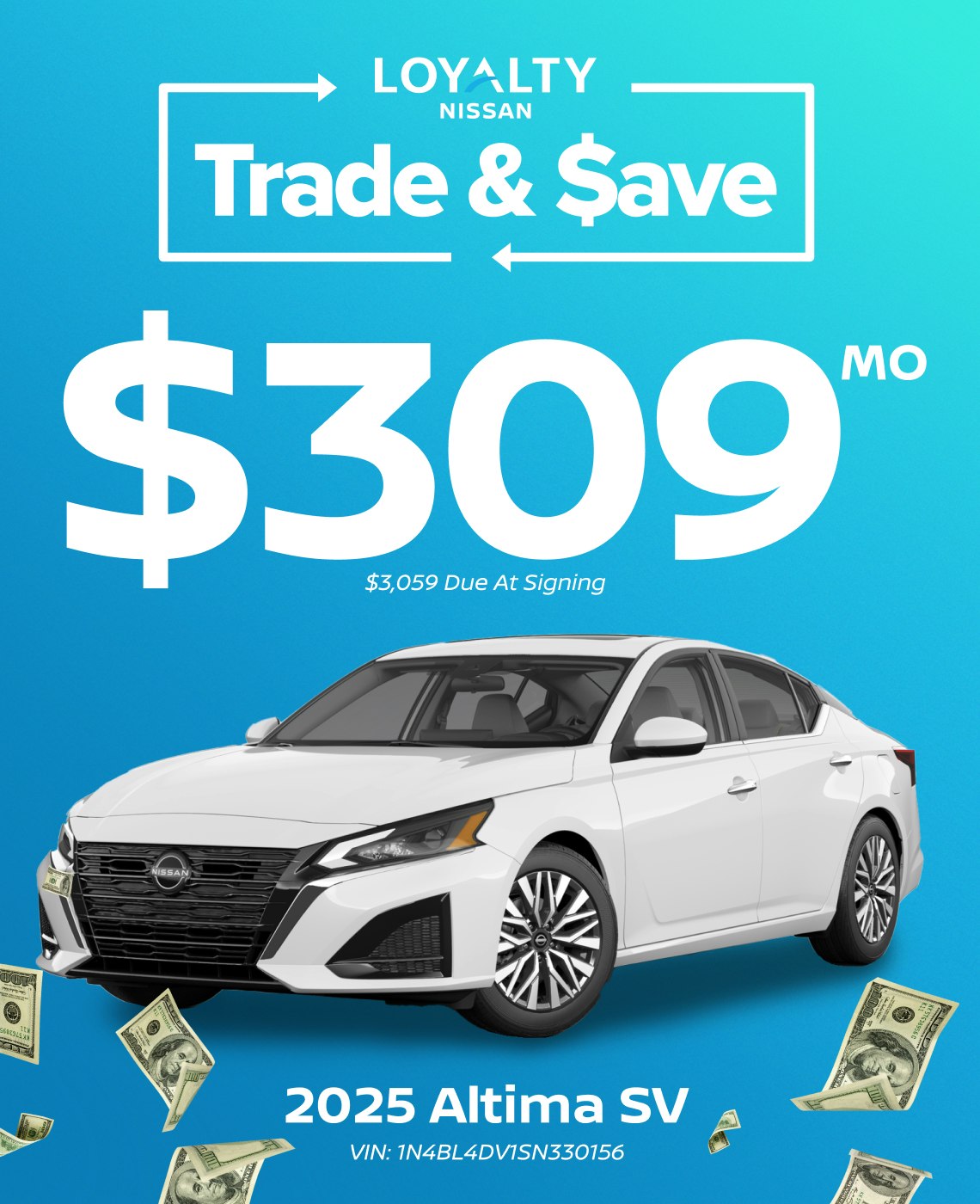 January Offers – $309/Mo On 2025 Altima SV | Loyalty Nissan