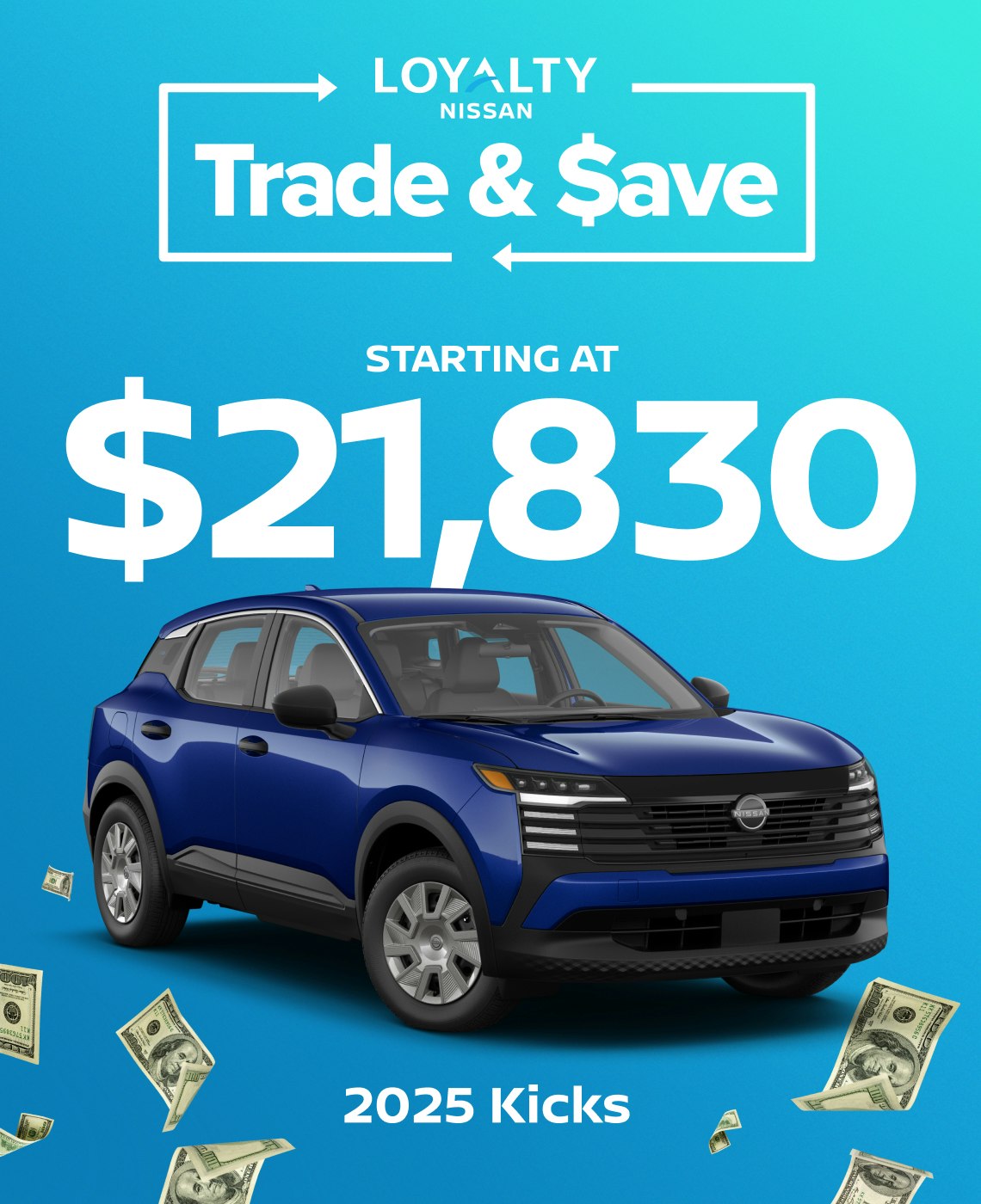 January Offers – 2025 Kicks Starting At $21,830 | Loyalty Nissan