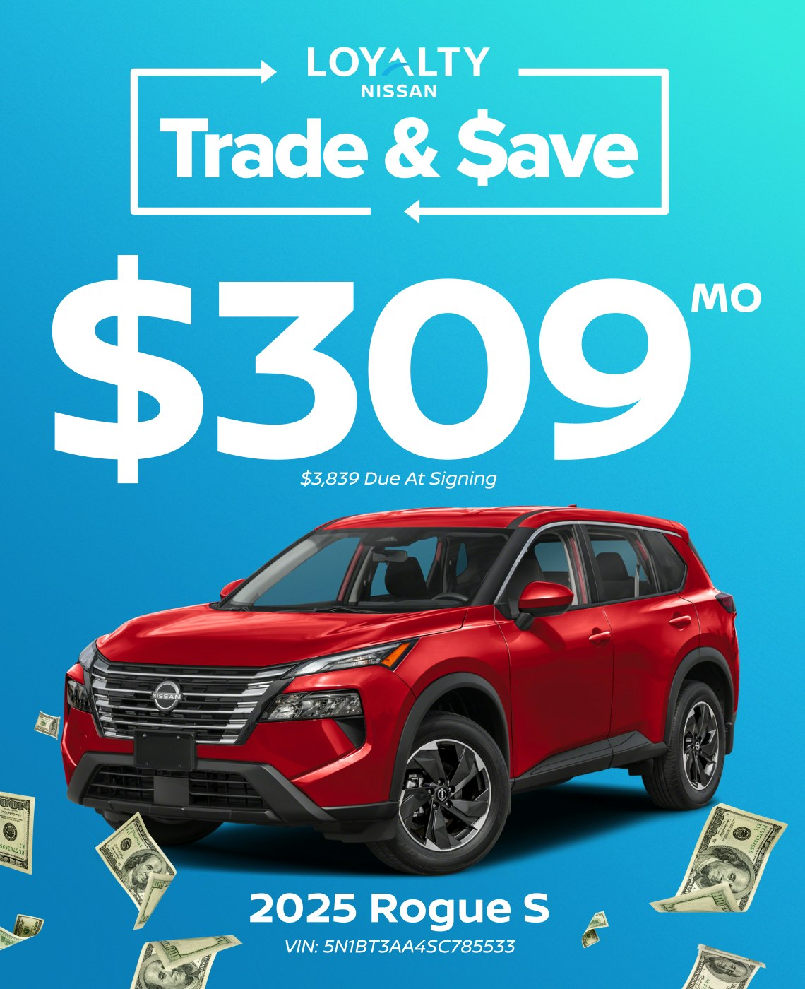 January Offers – $309/Mo On 2025 Rogue S | Loyalty Nissan