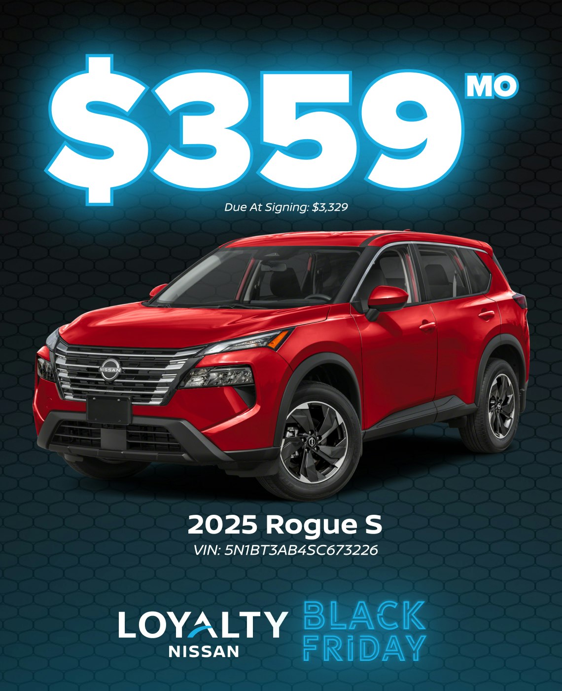 November Offers – $359/Mo On 2025 Rogue S | Loyalty Nissan