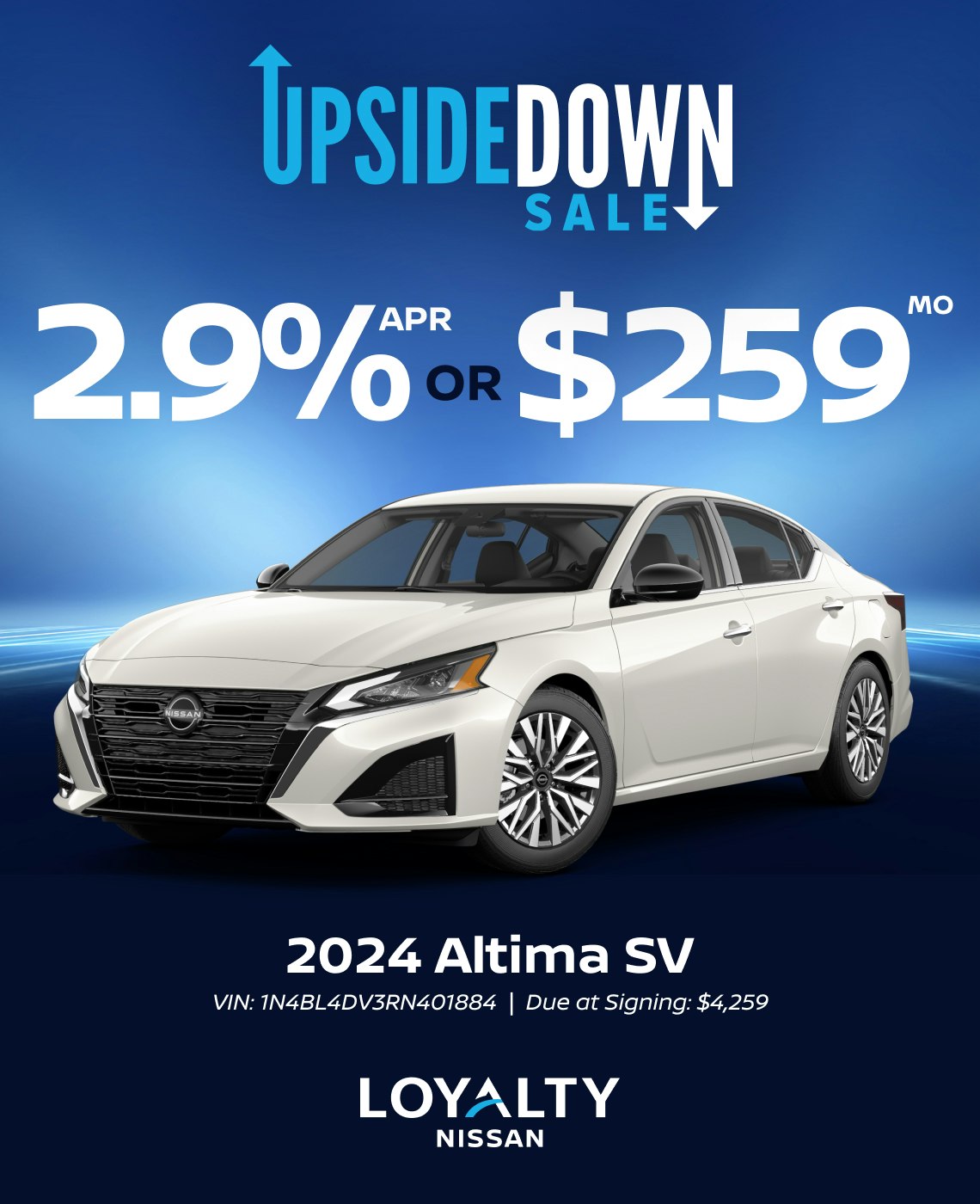 April Offers - Altima SV | Loyalty Nissan