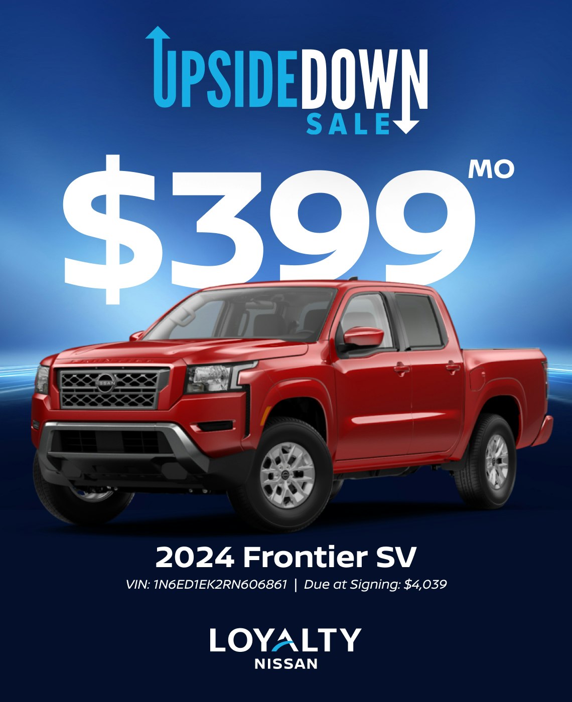 April Offers - Frontier SV | Loyalty Nissan