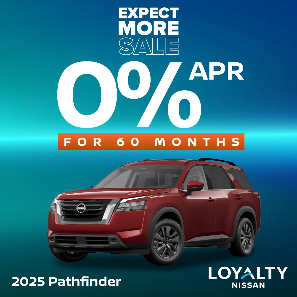 October Offers – 0% APR For 60 Months On 2025 Nissan Pathfinder | Loyalty Nissan