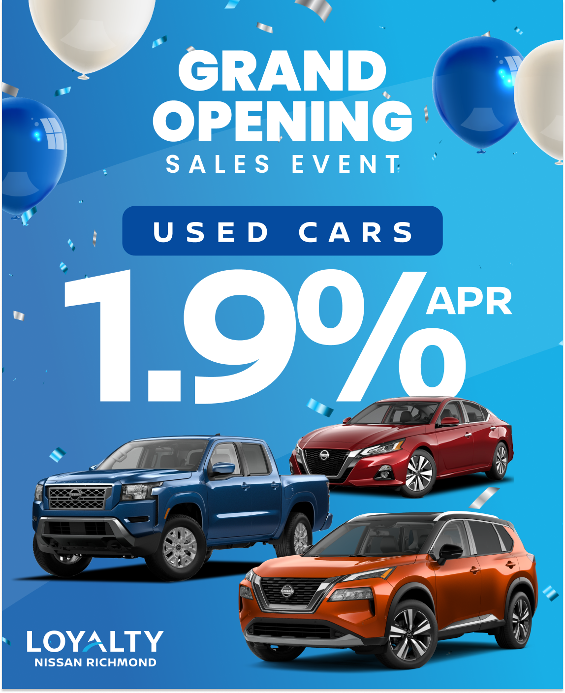 March Offers – 1.9% APR On Used Cars | Loyalty Nissan