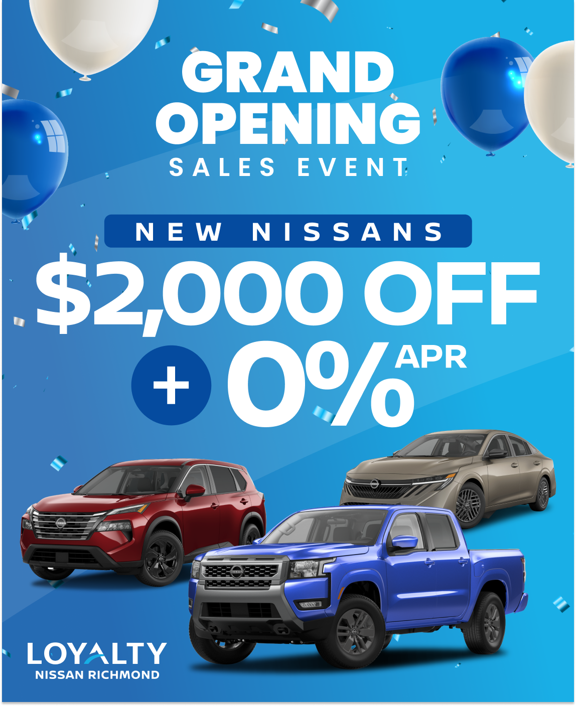March Offers – $2,000 Off Or 0% APR On New Nissans | Loyalty Nissan