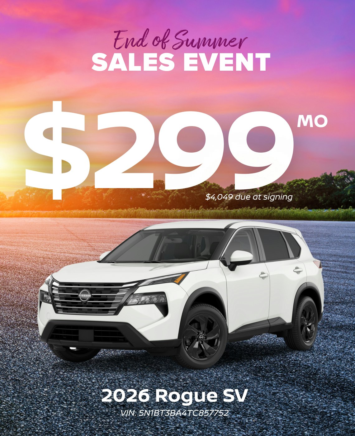 August Offers – $299/Mo On 2026 Rogue SV | Loyalty Nissan