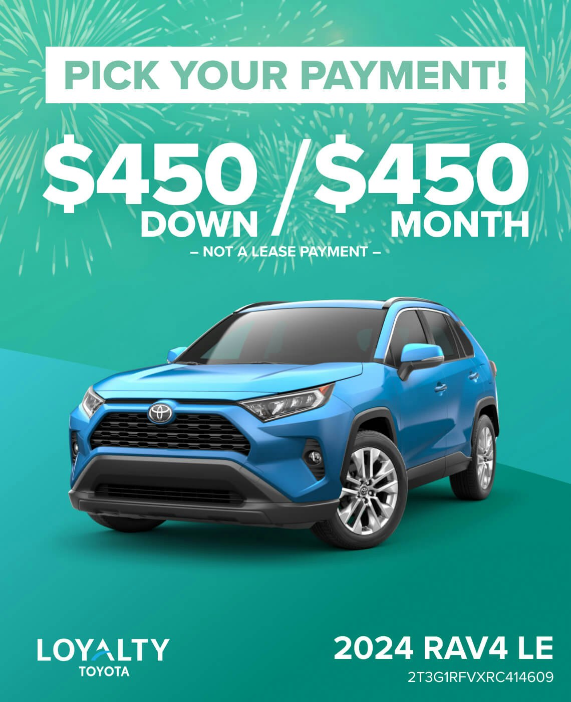 Pick Your Payment - 2024 RAV4 LE